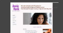 Desktop Screenshot of anniehenk.com